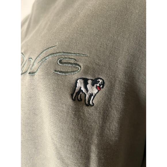 Vintage 90’s Big Dogs Spellout Sweatshirt Adult Green Crewneck Mens Size Small - Picture 3 of 11